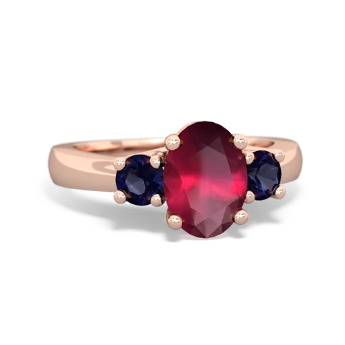 ruby-sapphire timeless ring