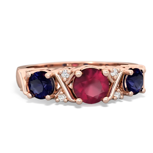 ruby-sapphire timeless ring