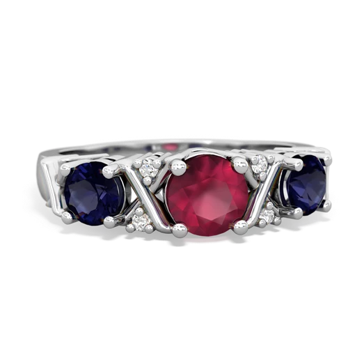 ruby-sapphire timeless ring