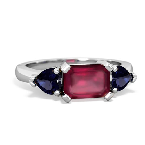 ruby-sapphire timeless ring