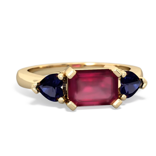 ruby-sapphire timeless ring