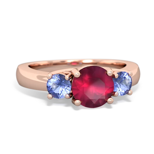 ruby-tanzanite timeless ring