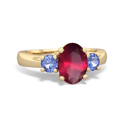 ruby-tanzanite timeless ring