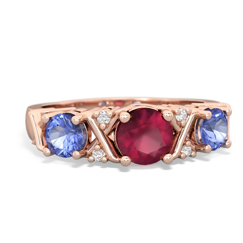 ruby-tanzanite timeless ring