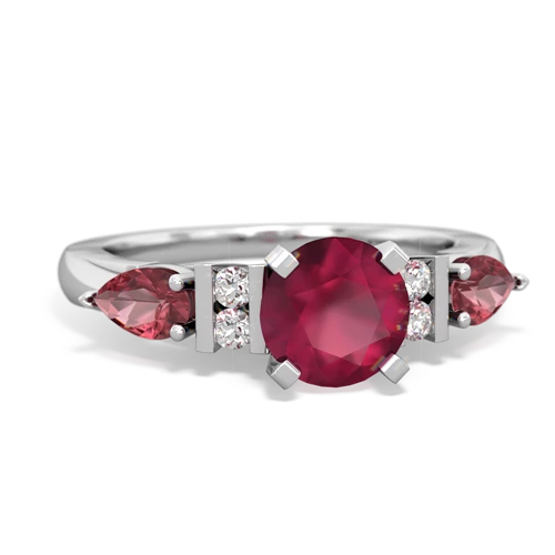 ruby-tourmaline engagement ring