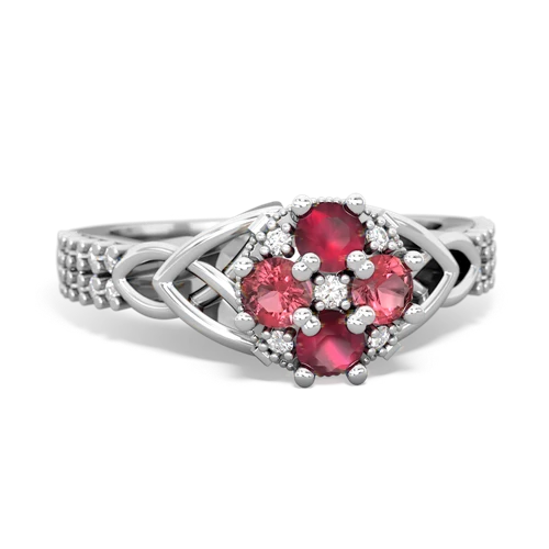 ruby-tourmaline engagement ring