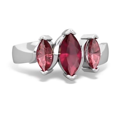 ruby-tourmaline keepsake ring