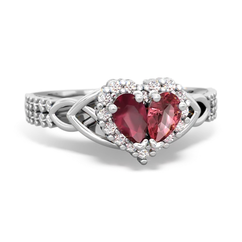 ruby-tourmaline keepsake engagement ring