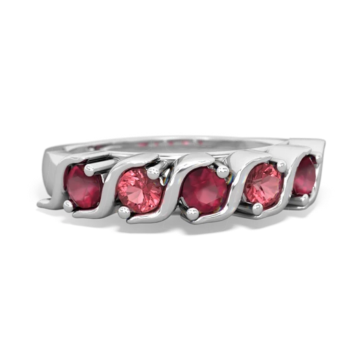 ruby-tourmaline timeless ring