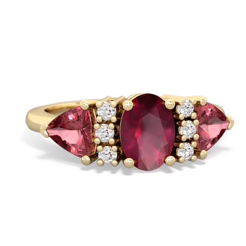 ruby-tourmaline timeless ring