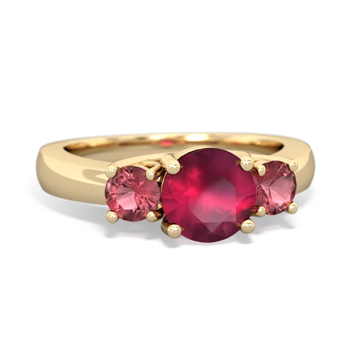 ruby-tourmaline timeless ring