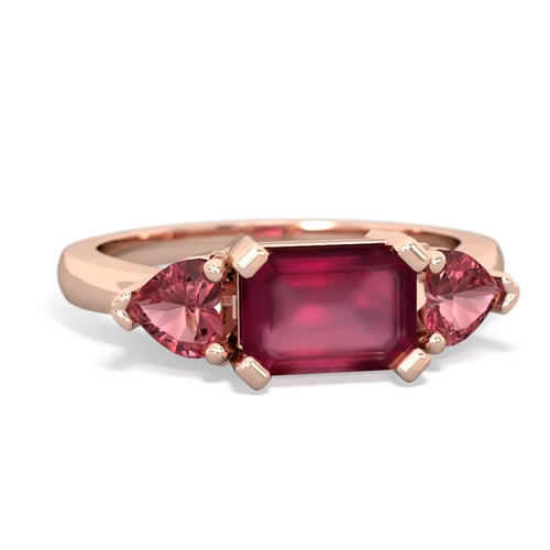 ruby-tourmaline timeless ring