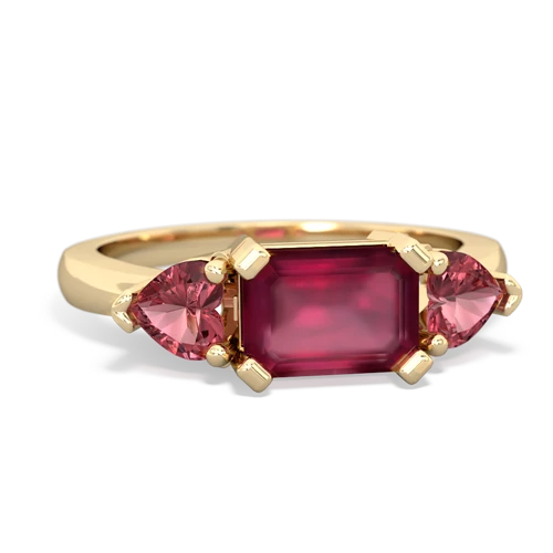 ruby-tourmaline timeless ring