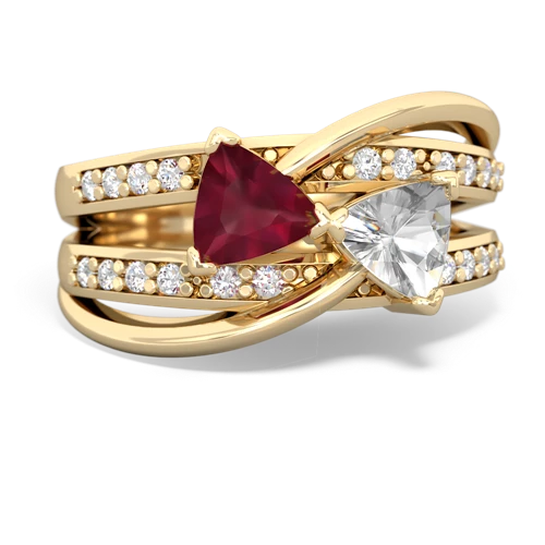 ruby-white topaz couture ring