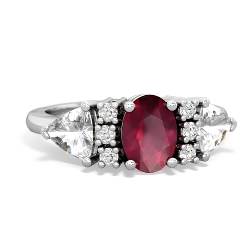 ruby-white topaz timeless ring