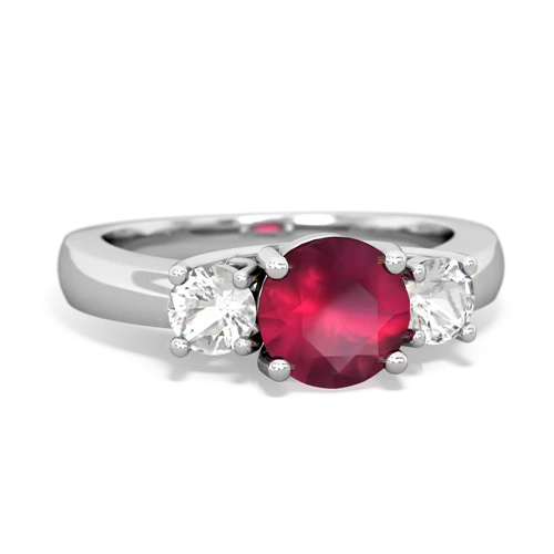 ruby-white topaz timeless ring