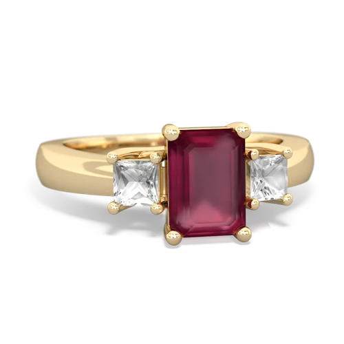 ruby-white topaz timeless ring