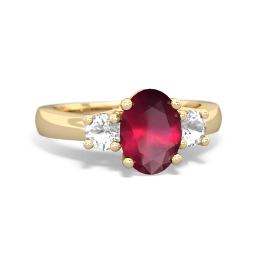 ruby-white topaz timeless ring