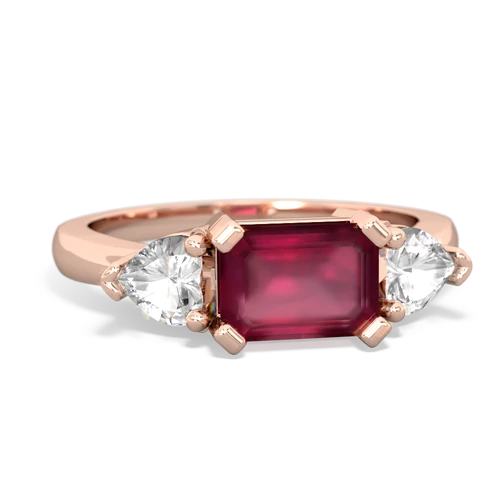 ruby-white topaz timeless ring