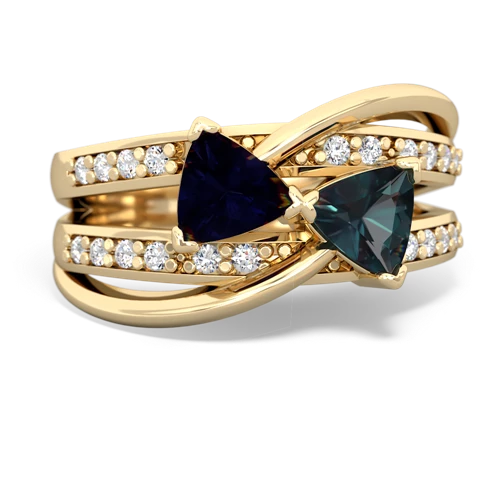 sapphire-alexandrite couture ring