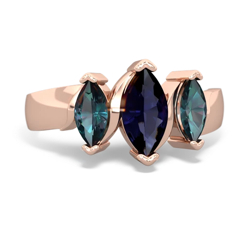 sapphire-alexandrite keepsake ring