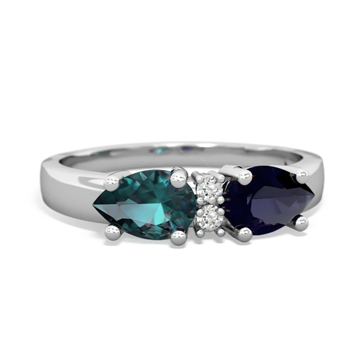 sapphire-alexandrite timeless ring