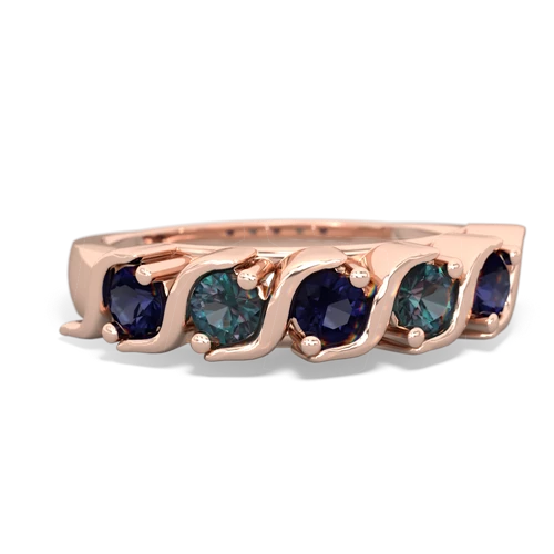 sapphire-alexandrite timeless ring