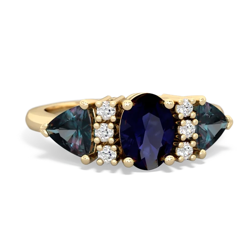 sapphire-alexandrite timeless ring