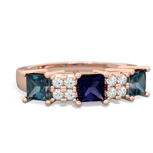 sapphire-alexandrite timeless ring