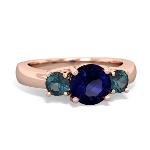 sapphire-alexandrite timeless ring