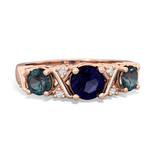 sapphire-alexandrite timeless ring