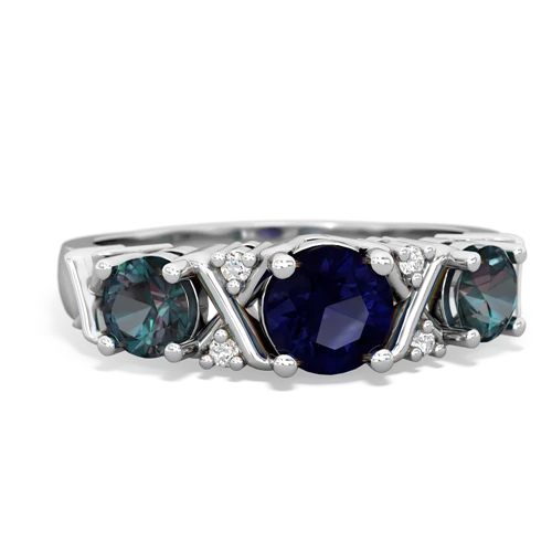 sapphire-alexandrite timeless ring