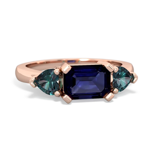 sapphire-alexandrite timeless ring