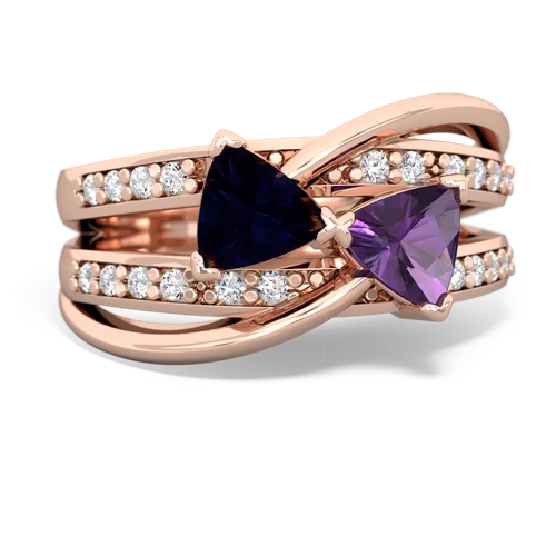 sapphire-amethyst couture ring