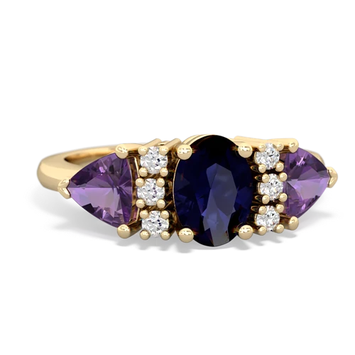 sapphire-amethyst timeless ring