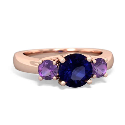 sapphire-amethyst timeless ring