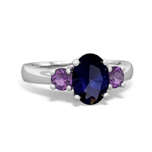 sapphire-amethyst timeless ring