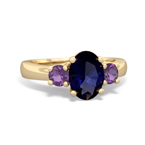 sapphire-amethyst timeless ring