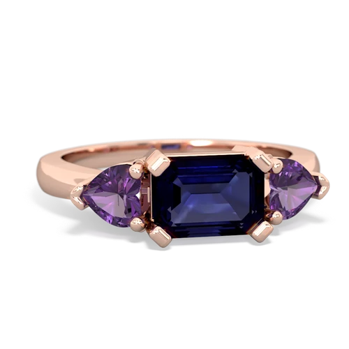 sapphire-amethyst timeless ring