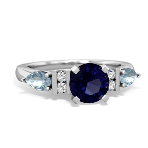 sapphire-aquamarine engagement ring