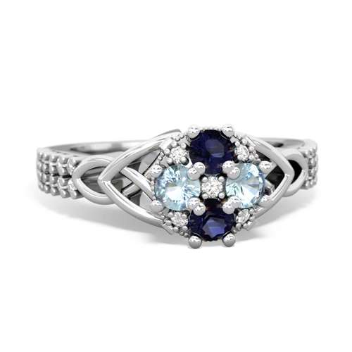 sapphire-aquamarine engagement ring