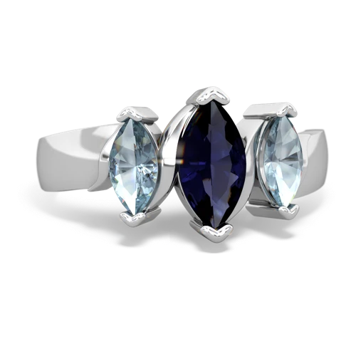 sapphire-aquamarine keepsake ring