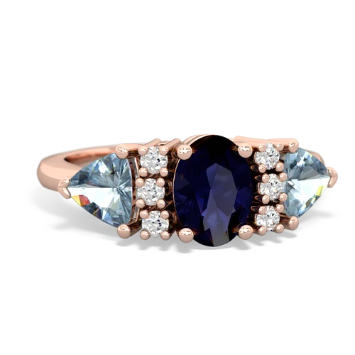 sapphire-aquamarine timeless ring