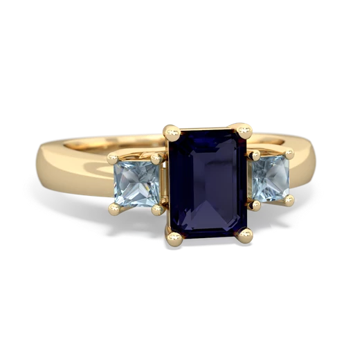 sapphire-aquamarine timeless ring