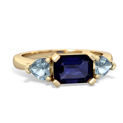 sapphire-aquamarine timeless ring