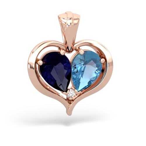 sapphire pendant