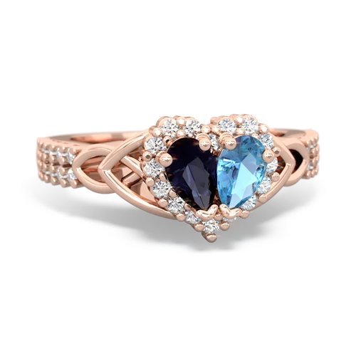 sapphire-blue topaz keepsake engagement ring