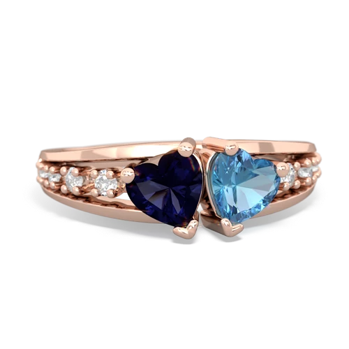 sapphire-blue topaz modern ring