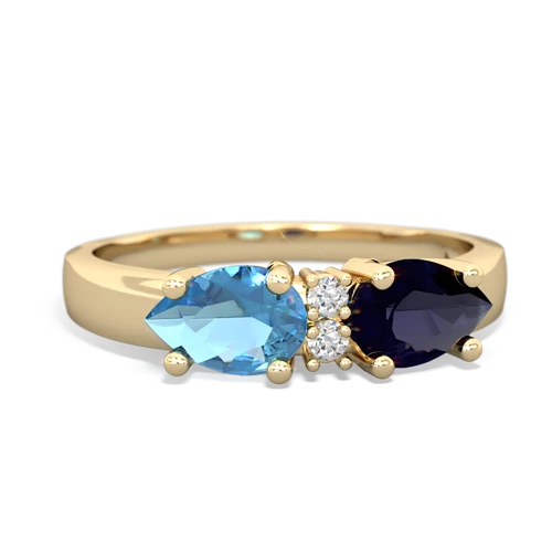 sapphire-blue topaz timeless ring