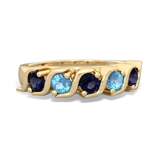 Sapphire Anniversary Band Genuine Sapphire ring Ring